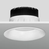 Round recessed LED lamp